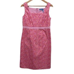 FRESH PRODUCE NWT Citrus Print Sleeveless Dress Pink Size 4